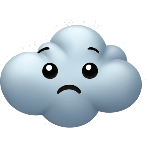 a windy cloud emoji