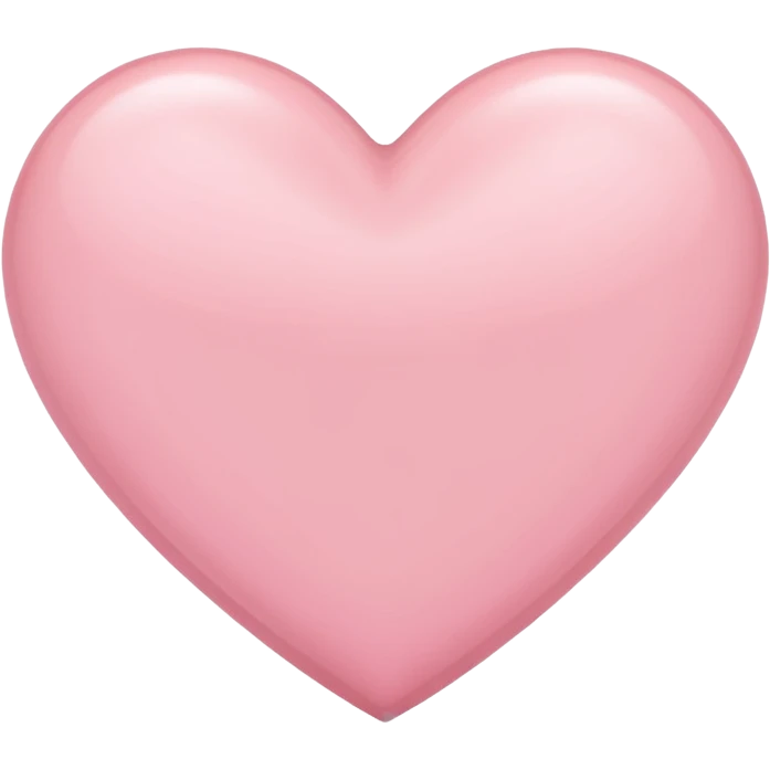 Light pink heart emoji