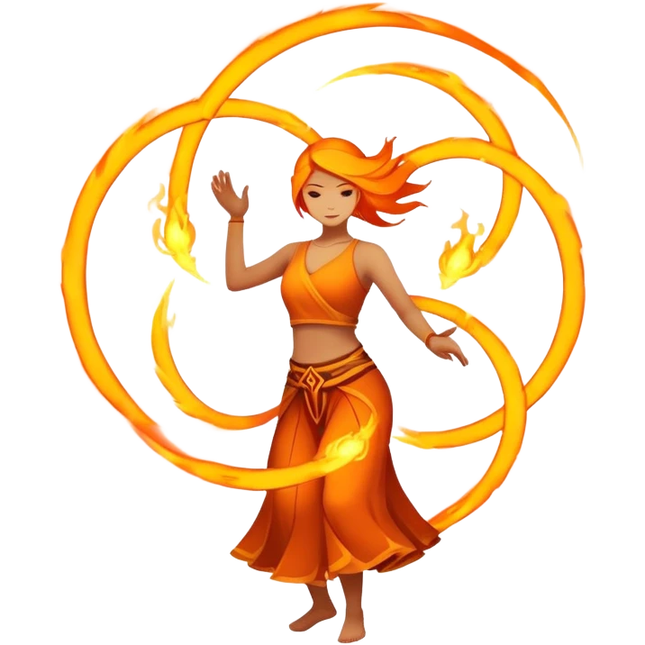 Poi fire dance emoji