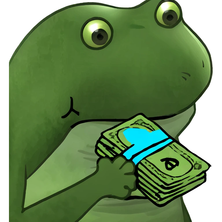 Money in a hand emoji