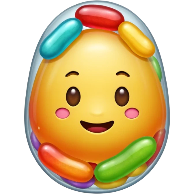 Jelly bean emoji