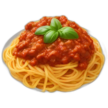 spaghetti bolognese plate emoji