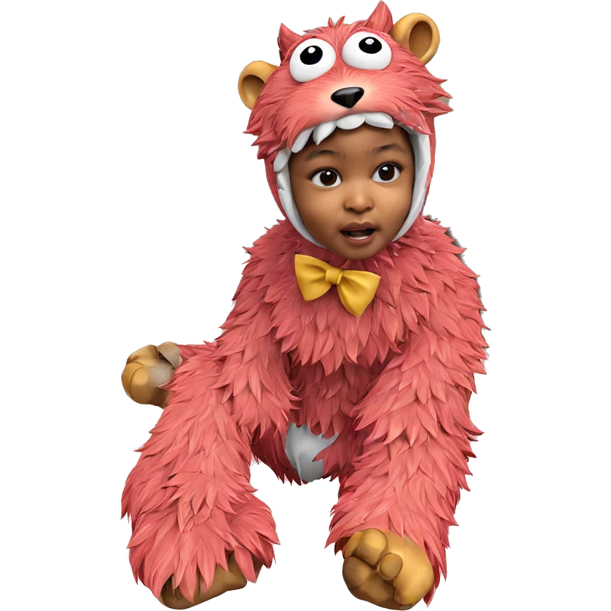 cosplaying solo in animal costume emoji