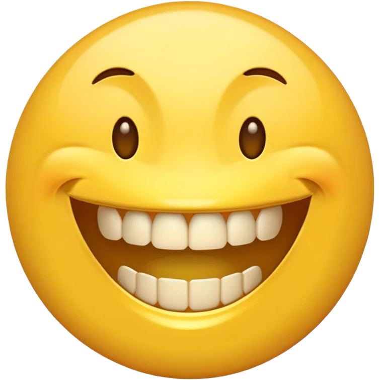An emoji grinning with gold teeth  emoji