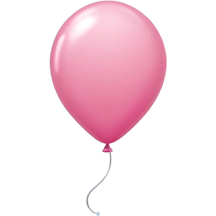 White drops squirting from long thin pink balloon emoji