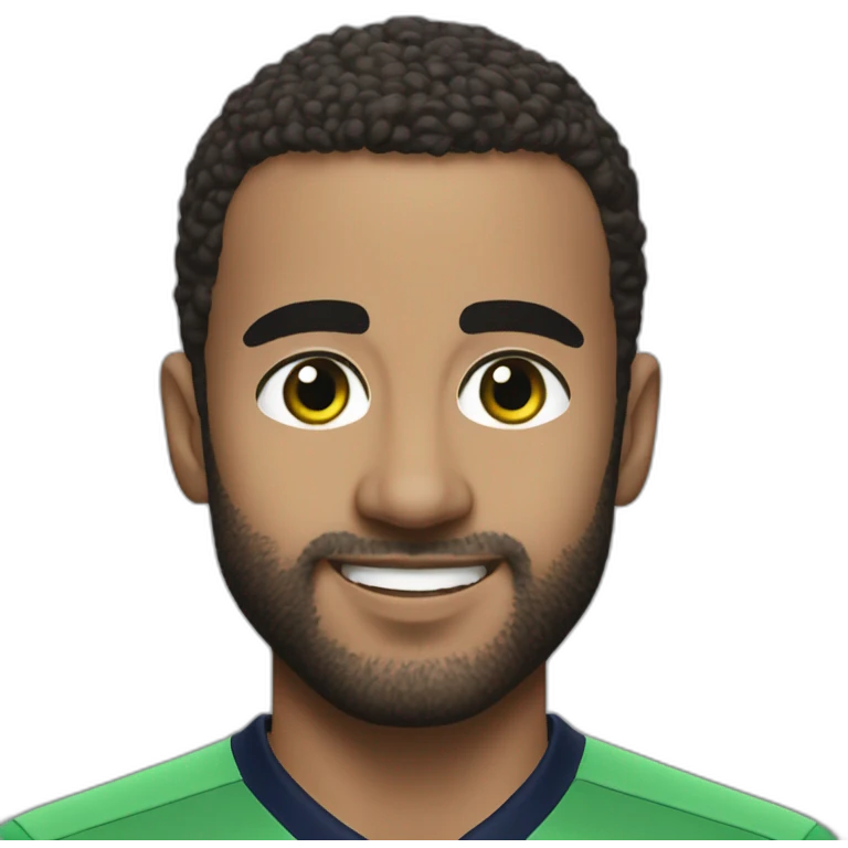 Lucas moura in a green tottenham jersey emoji
