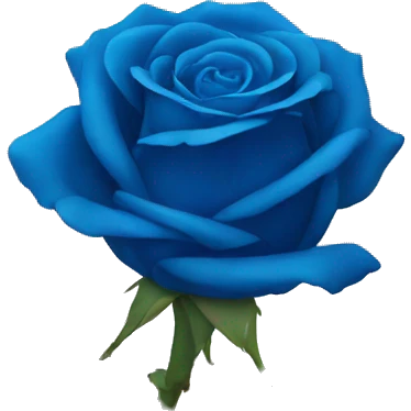 Blue rose emoji