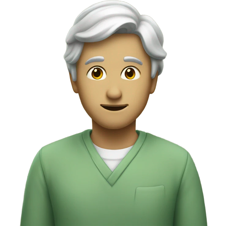 sage green heart  emoji