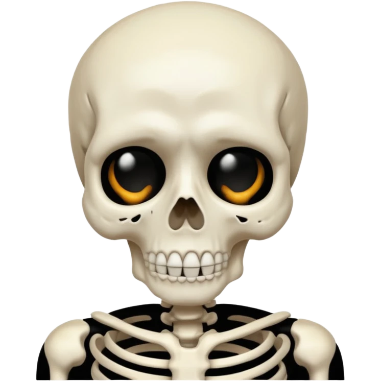 Squelette qui pleure emoji