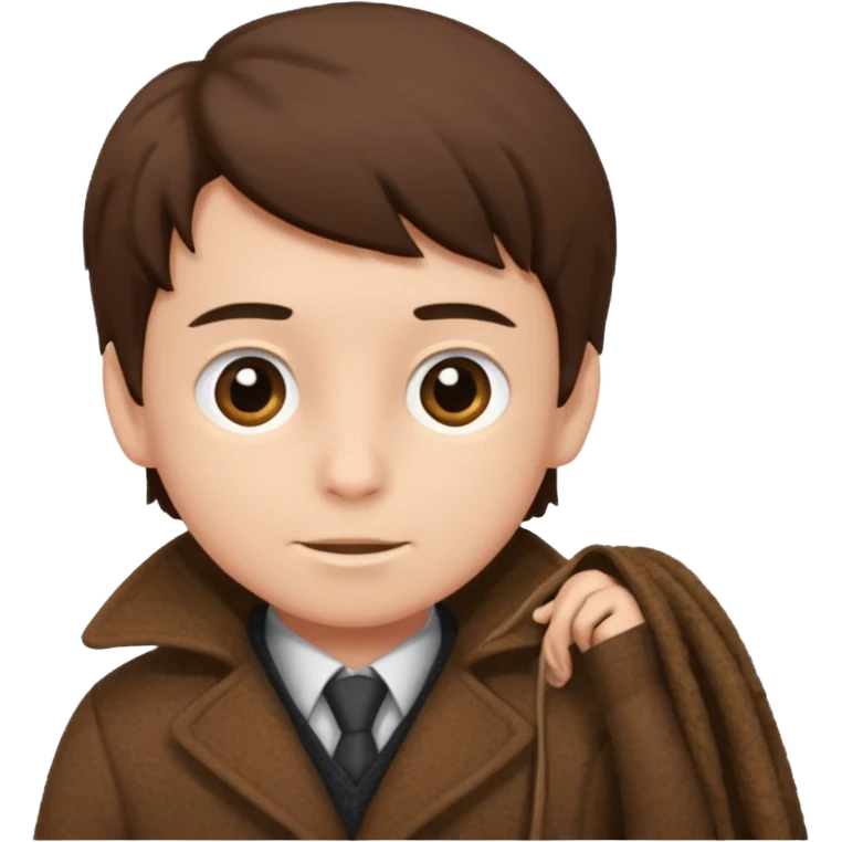 emoji- of a boy putting on his coat emoji