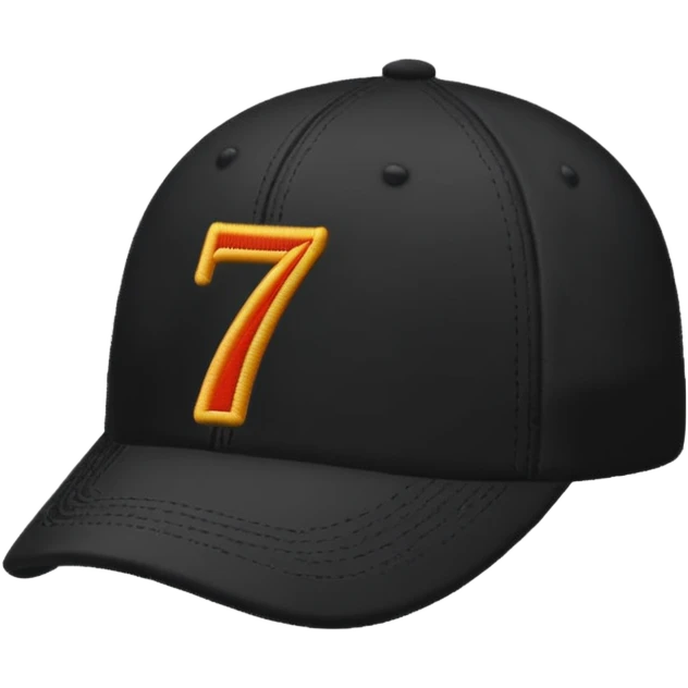 A black cap with the numbers 701  emoji