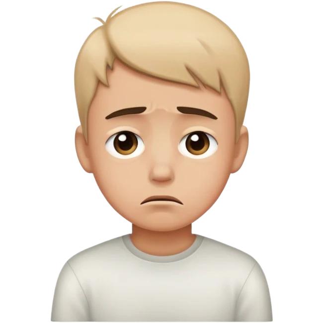 niño triste emoji