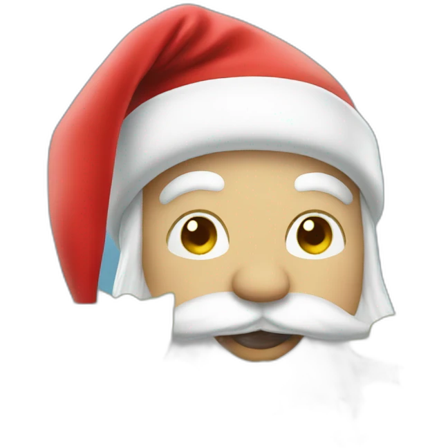 santa in a garden emoji
