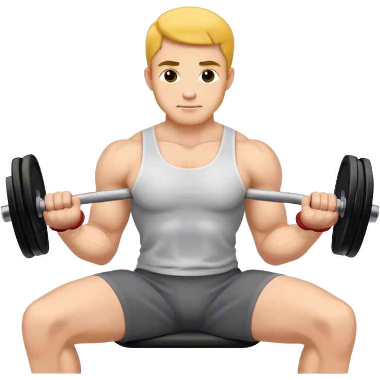 man seated weighted wrist curl emoji