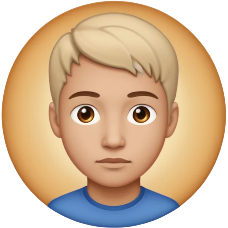 une personne de face avec des detaildans un rond  emoji