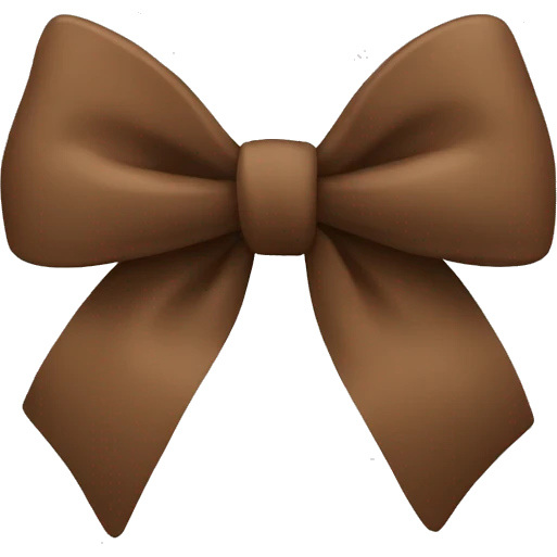 Brown bow  emoji