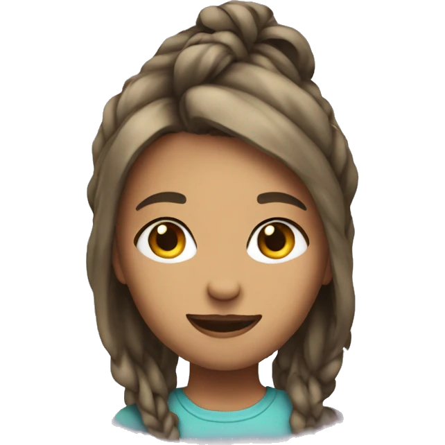 Girl whit crismash emoji