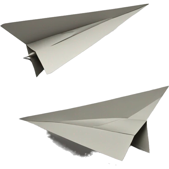 Two paper airplanes emoji