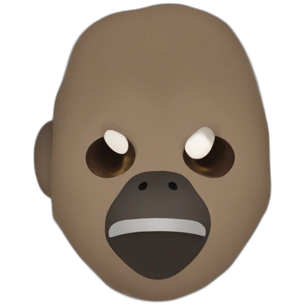 a large brown gorilla emoji
