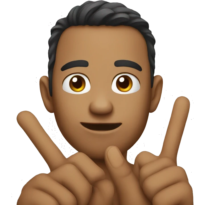 Teo fingers croosing emoji