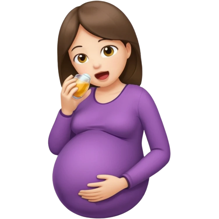 Pregnant women swallowing women whole emoji