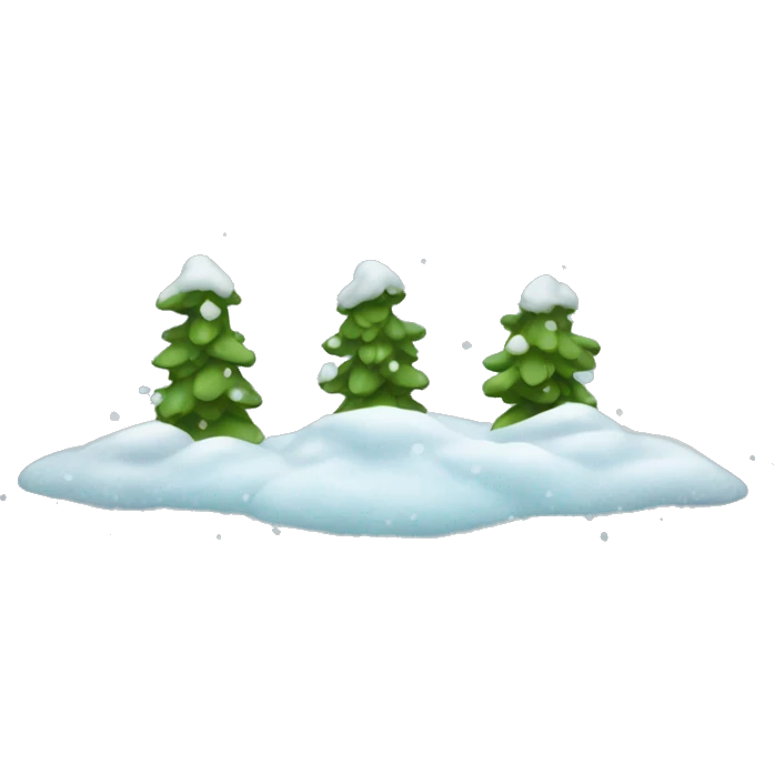 Snowing emoji