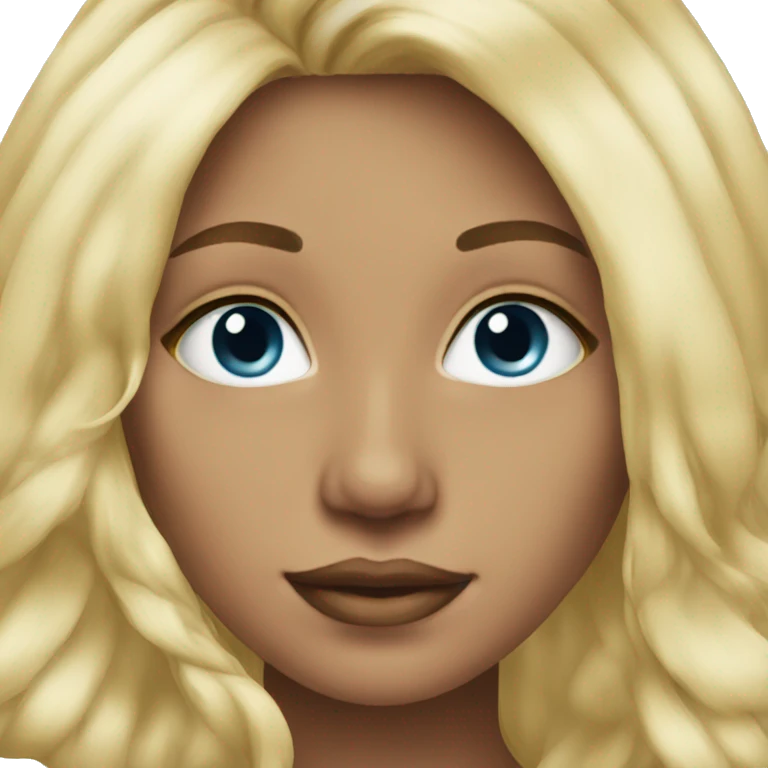 Beautiful lady blonde hair  emoji