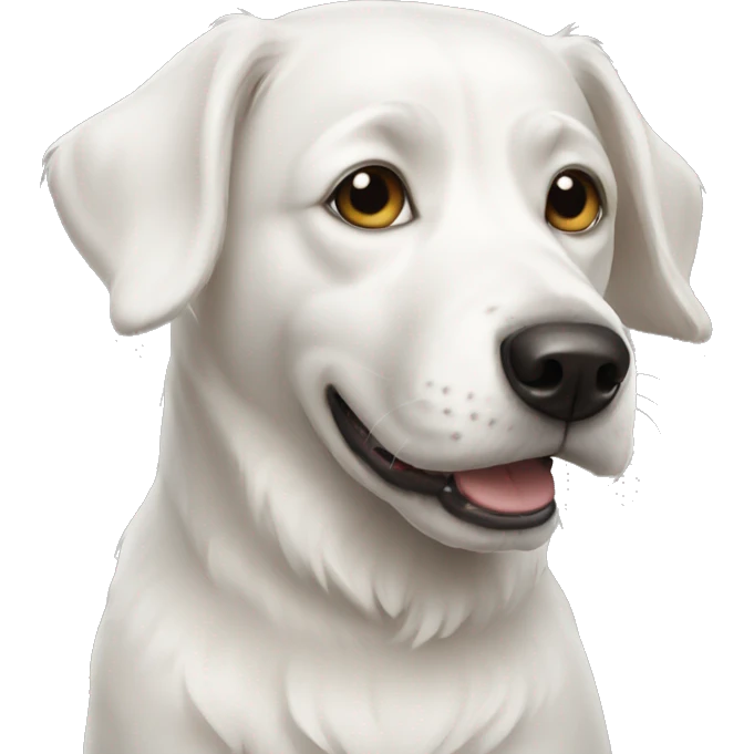 White dog  emoji