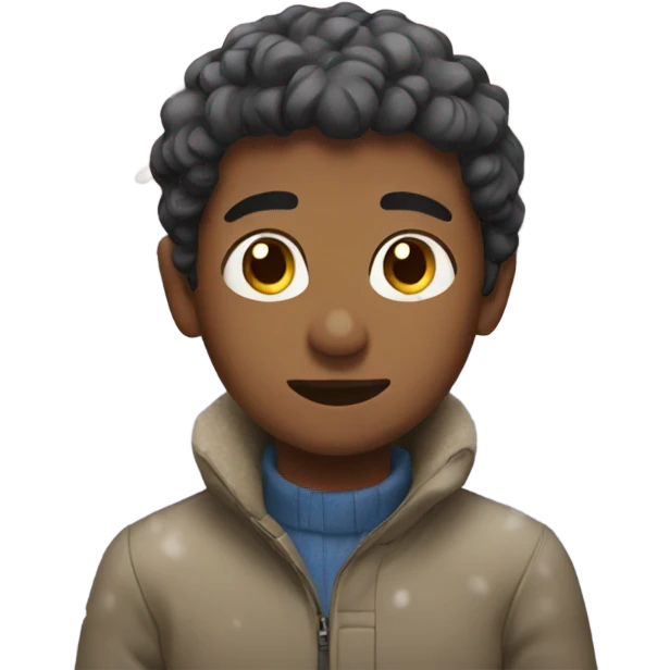 boy in the snow emoji