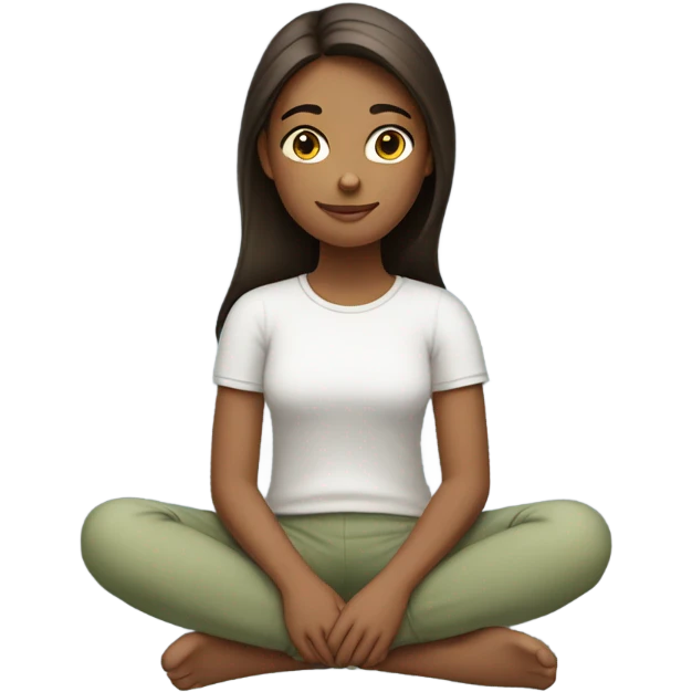 Sitting girl emoji