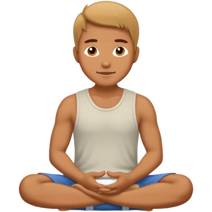 man sitting still emoji