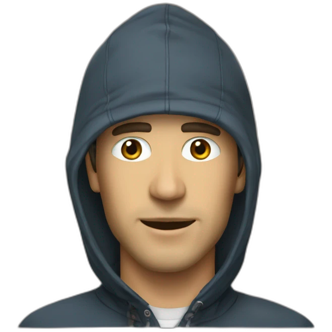cagoule avec marquer kerchak emoji