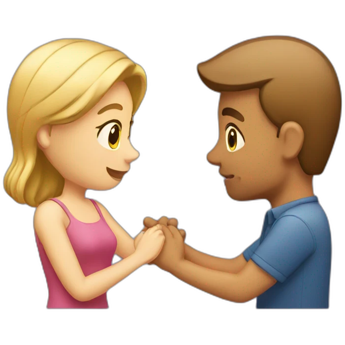 Man-proposing-to-woman emoji
