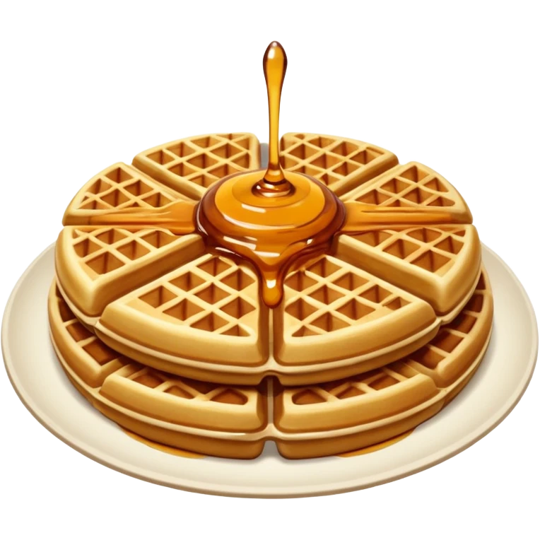 waffles with maple syrup emoji