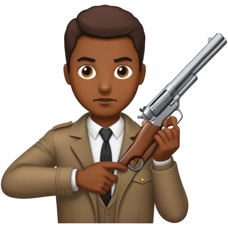 robber with gun emoji
