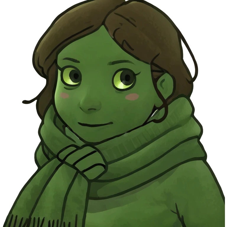 Cozy girl with brown hair emoji