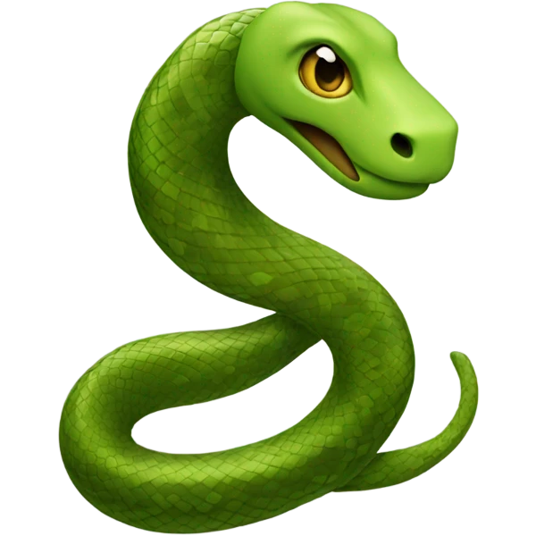 snake with shape letter U emoji