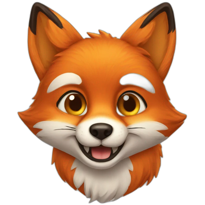 funy fox emoji