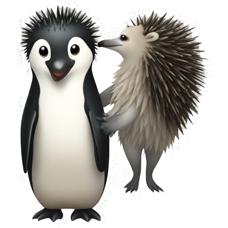 penguin + porcupine emoji