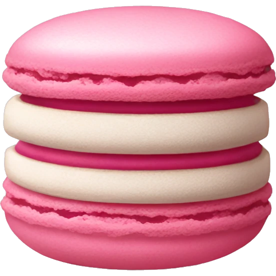Pink macaroon emoji