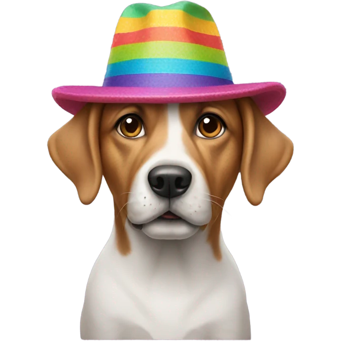 dog wearing a hat  emoji