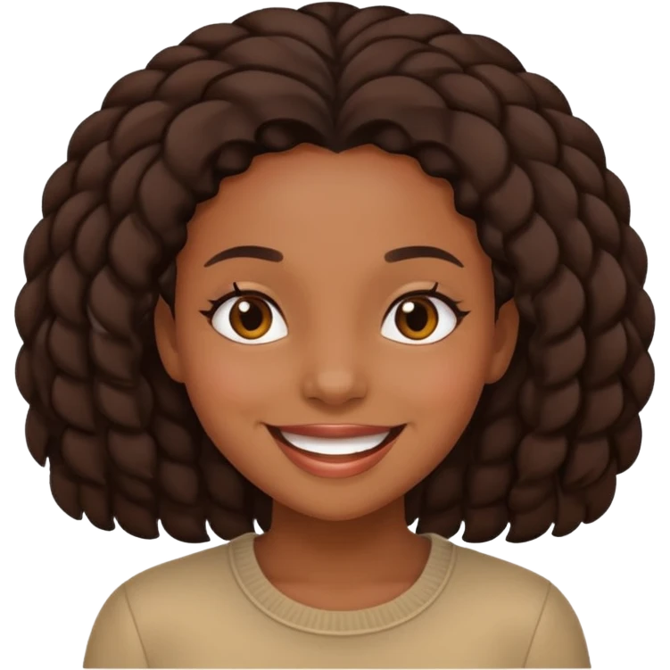 Black girls playing emoji