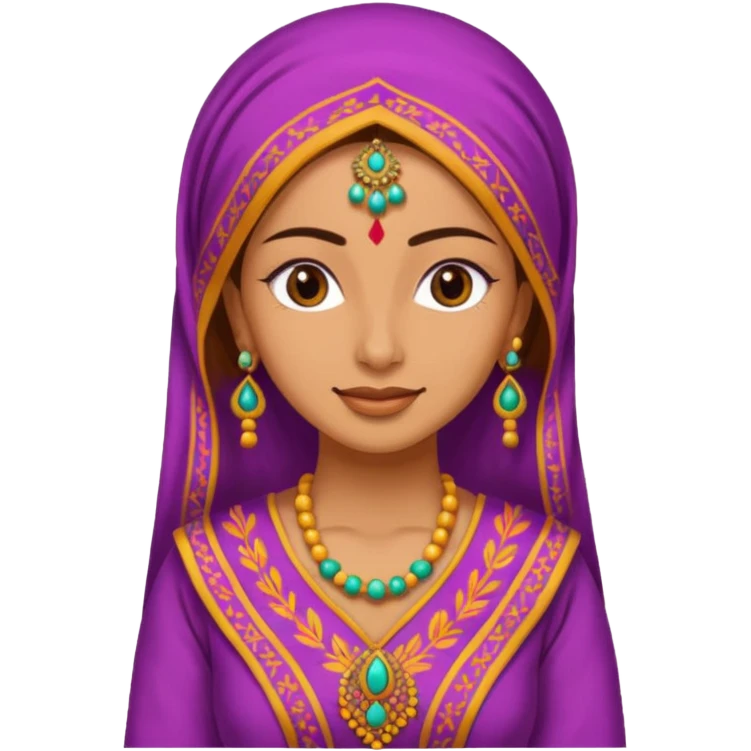 Women with punjabi suit emoji