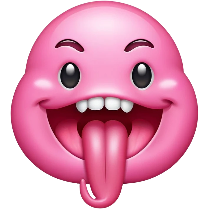 Mouth with tongue sticking out emoji