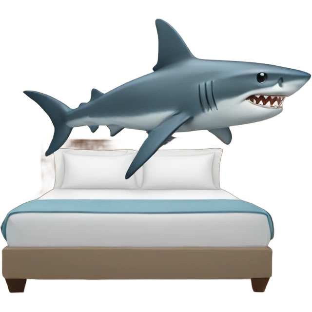 Shark in hotel emoji