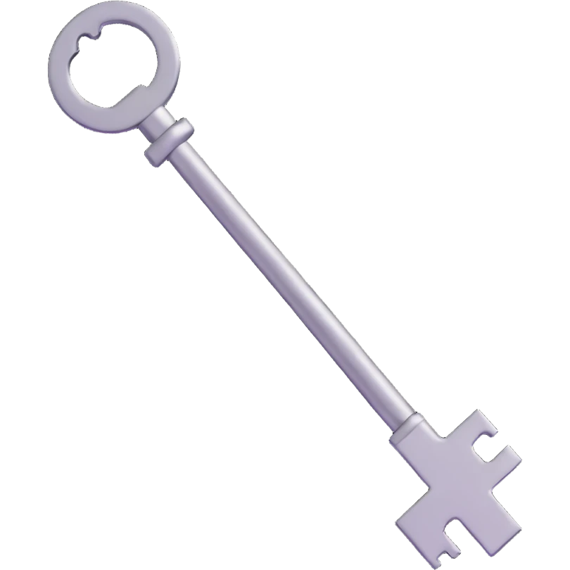 metal key emoji