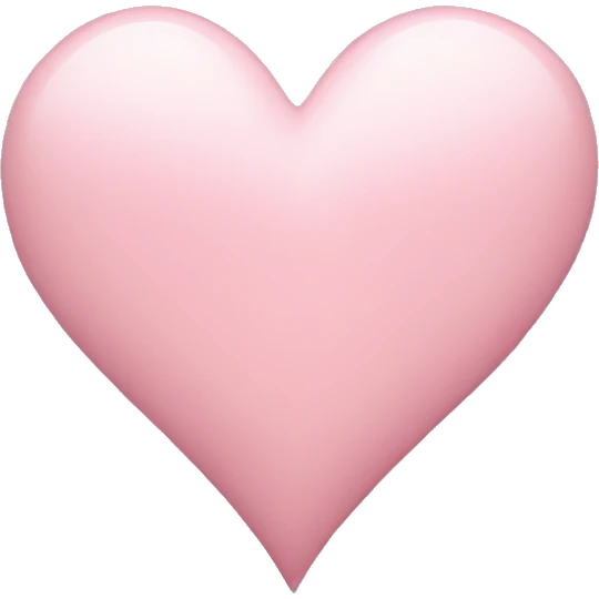 Light pink heart emoji