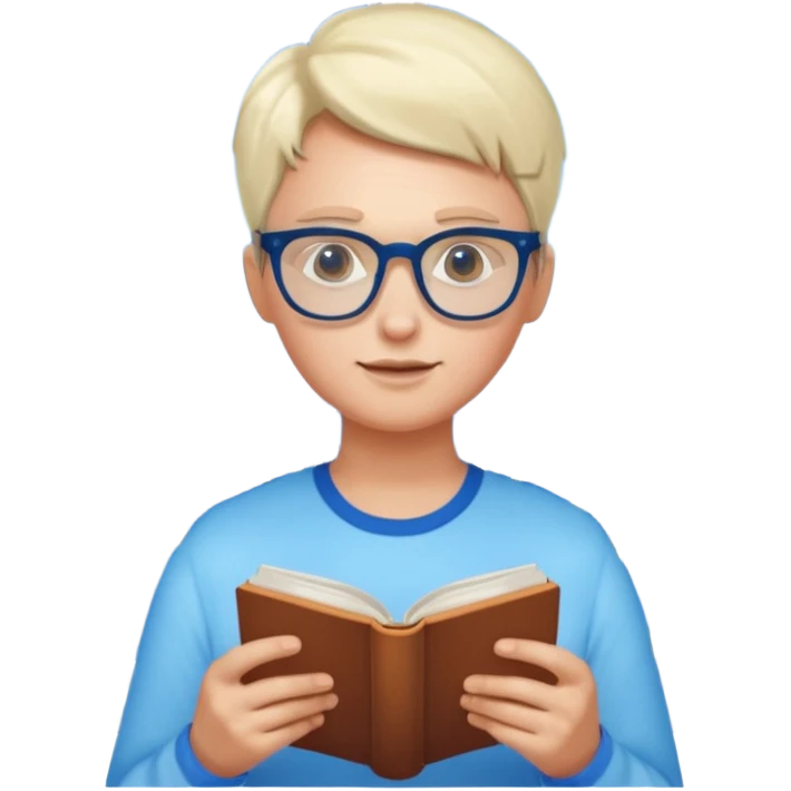 Window with person reading + blue light, Apartment Windows. emoji