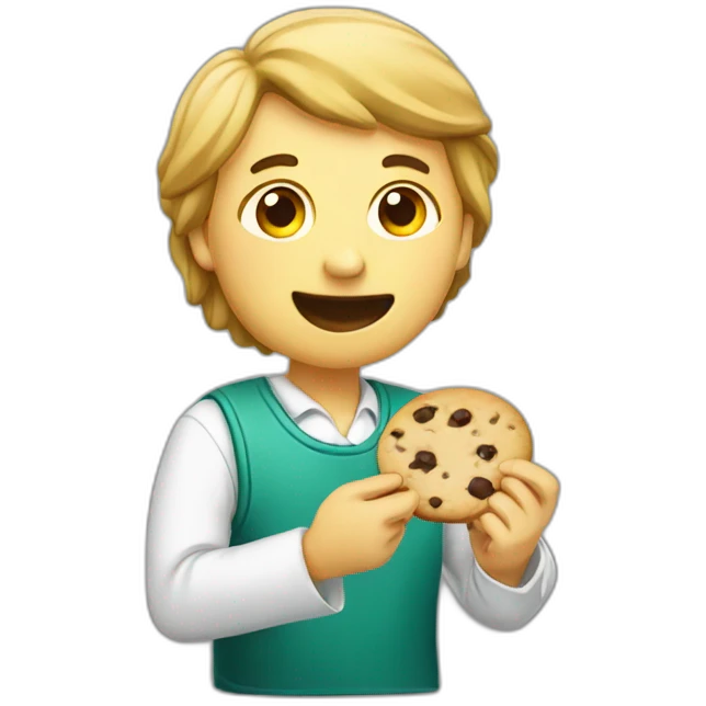 apprentice eats cookie emoji