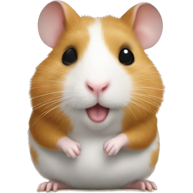  hamster is drawing a picture emoji